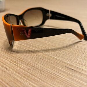 Versace Women's Sunglasses in Orange and Brown